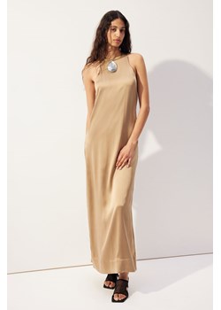 H & M - Jedwabna sukienka - Beżowy ze sklepu H&M w kategorii Sukienki - zdjęcie 173421307