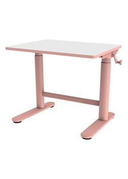 Różowe wąskie biurko ergonomiczne dziecięce - Otiso ze sklepu Edinos.pl w kategorii Biurka dziecięce - zdjęcie 173422638