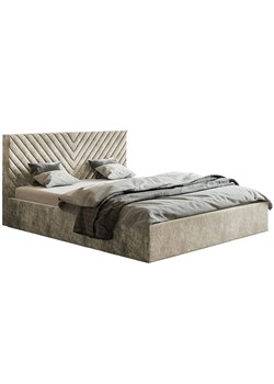 Tapicerowane łóżko 140x200 Nuvell 3X - 36 kolorów ze sklepu Edinos.pl w kategorii Łóżka i materace - zdjęcie 173423226