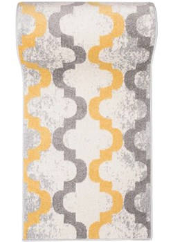 Szaro-żółty chodnik dywanowy w marokański wzór - Fuwi 4X ze sklepu Edinos.pl w kategorii Dywany - zdjęcie 173423325