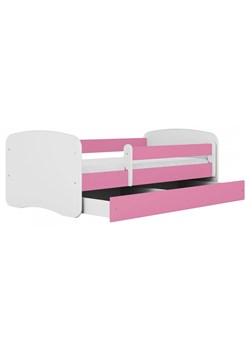 Łóżko dla dziewczynki z szufladą Happy 2X 80x160 - różowe ze sklepu Edinos.pl w kategorii Łóżka dziecięce - zdjęcie 173423607