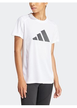 adidas Koszulka sportowa w kolorze białym ze sklepu Limango Polska w kategorii Bluzki damskie - zdjęcie 173425028