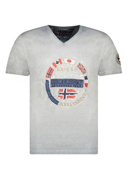 Geographical Norway Koszulka &quot;Jarico&quot; w kolorze jasnoszarym ze sklepu Limango Polska w kategorii T-shirty męskie - zdjęcie 173425755