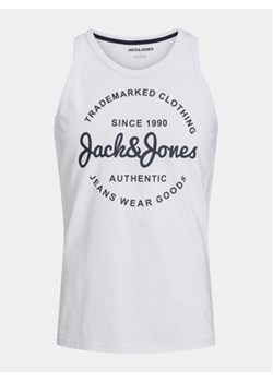 Jack&Jones Tank top Jjforest 12248622 Biały Standard Fit ze sklepu MODIVO w kategorii T-shirty męskie - zdjęcie 173425919