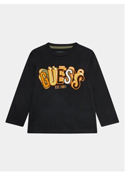 Guess Bluzka N3BI17 I3Z13 Czarny Regular Fit ze sklepu MODIVO w kategorii T-shirty chłopięce - zdjęcie 173425966