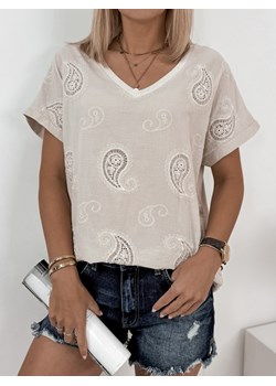 bluzka milda beżowa uni ze sklepu UBRA w kategorii Bluzki damskie - zdjęcie 173427409