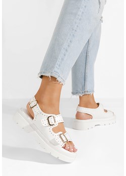 Białe sandały damskie Maniace ze sklepu Zapatos w kategorii Sandały damskie - zdjęcie 173427996
