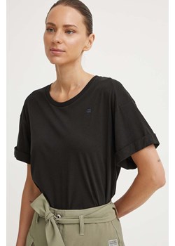 G-Star Raw t-shirt bawełniany damski kolor czarny ze sklepu ANSWEAR.com w kategorii Bluzki damskie - zdjęcie 173428355