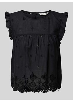 Top bluzkowy z ażurowym wzorem model ‘SILLA’ ze sklepu Peek&Cloppenburg  w kategorii Bluzki damskie - zdjęcie 173428765
