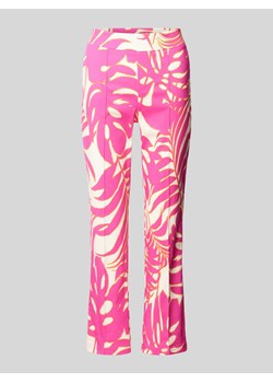 Spodnie materiałowe o kroju regular fit ze szwami działowymi ze sklepu Peek&Cloppenburg  w kategorii Spodnie damskie - zdjęcie 173428888