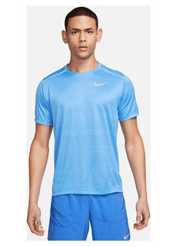 Męska koszulka z krótkim rękawem do biegania Nike Miler - Niebieski ze sklepu Nike poland w kategorii T-shirty męskie - zdjęcie 173428946