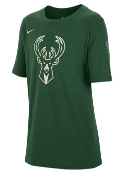 T-shirt dla dużych dzieci (chłopców) Nike NBA Milwaukee Bucks Essential - Zieleń ze sklepu Nike poland w kategorii T-shirty chłopięce - zdjęcie 173428957
