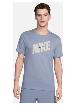 Męski T-shirt do fitnessu Nike Dri-FIT - Niebieski ze sklepu Nike poland w kategorii T-shirty męskie - zdjęcie 173428986