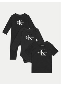 Calvin Klein Jeans Komplet dziecięcy Monlogo Essentials Giftpack IN0IN00212 Czarny Regular Fit ze sklepu MODIVO w kategorii Odzież dla niemowląt - zdjęcie 173432515