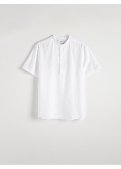 Reserved - Koszula regular ze stójką - biały ze sklepu Reserved w kategorii Koszule męskie - zdjęcie 173433495
