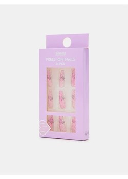 Sinsay - Sztuczne paznokcie - różowy ze sklepu Sinsay w kategorii Sztuczne paznokcie - zdjęcie 173434869
