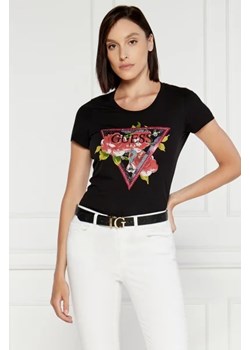 GUESS T-shirt ROSES | Regular Fit ze sklepu Gomez Fashion Store w kategorii Bluzki damskie - zdjęcie 173437178