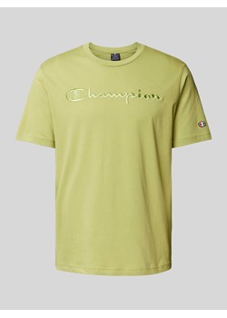 T-shirt z nadrukiem z logo ze sklepu Peek&Cloppenburg  w kategorii T-shirty męskie - zdjęcie 173437505