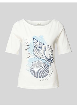 T-shirt z nadrukiem z motywem i napisem ze sklepu Peek&Cloppenburg  w kategorii Bluzki damskie - zdjęcie 173437507
