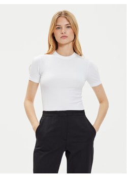 Calvin Klein T-Shirt K20K207322 Biały Slim Fit ze sklepu MODIVO w kategorii Bluzki damskie - zdjęcie 173438075