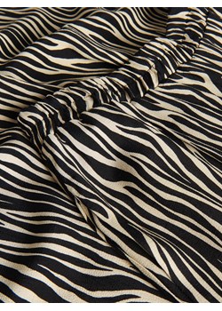 Reserved - Spodnie w zwierzęcy wzór - czarny ze sklepu Reserved w kategorii Spodnie damskie - zdjęcie 173438845
