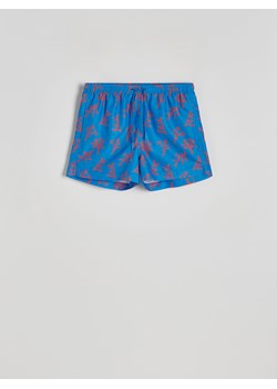 Reserved - Wzorzyste szorty plażowe - niebieski ze sklepu Reserved w kategorii Kąpielówki - zdjęcie 173438848