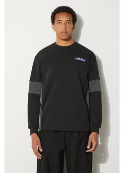 adidas Originals bluza Adibreak Crew męska kolor czarny z aplikacją IY4853 ze sklepu ANSWEAR.com w kategorii Bluzy męskie - zdjęcie 173439267