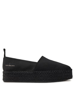 Espadryle Calvin Klein Jeans Platform Espadrille Mix Ml Mtl YW0YW01622 Czarny ze sklepu eobuwie.pl w kategorii Espadryle damskie - zdjęcie 173439755