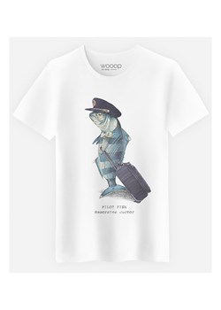 WOOOP Koszulka &quot;Pilot Fish&quot; w kolorze białym ze sklepu Limango Polska w kategorii T-shirty męskie - zdjęcie 173440578