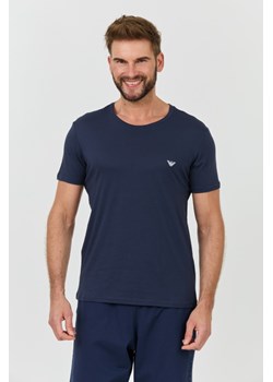 EMPORIO ARMANI Granatowy t-shirt basique, Wybierz rozmiar XXL ze sklepu outfit.pl w kategorii T-shirty męskie - zdjęcie 173441997
