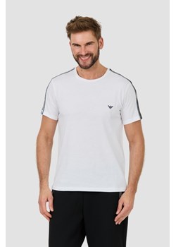 EMPORIO ARMANI Biały t-shirt bande logo, Wybierz rozmiar XXL ze sklepu outfit.pl w kategorii T-shirty męskie - zdjęcie 173442009