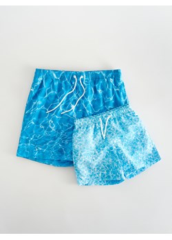 Reserved - Wzorzyste szorty plażowe - jasnoniebieski ze sklepu Reserved w kategorii Kąpielówki - zdjęcie 173442538