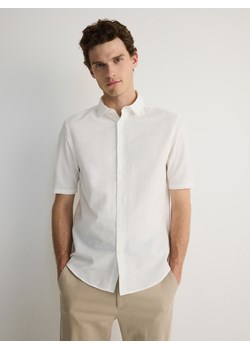 Reserved - Koszula regular fit - biały ze sklepu Reserved w kategorii Koszule męskie - zdjęcie 173442646