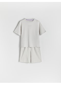Reserved - Bawełniany komplet - beżowy ze sklepu Reserved w kategorii Piżamy dziecięce - zdjęcie 173442679