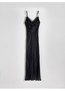 Reserved - Sukienka z wiskozy - czarny ze sklepu Reserved w kategorii Sukienki - zdjęcie 173442848