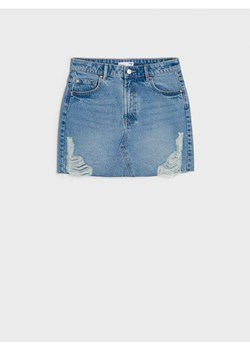 Sinsay - Jeansowa spódnica - niebieski ze sklepu Sinsay w kategorii Spódnice - zdjęcie 173443535