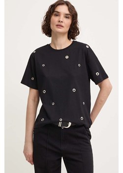 Answear Lab t-shirt bawełniany damski kolor czarny ze sklepu ANSWEAR.com w kategorii Bluzki damskie - zdjęcie 173443689