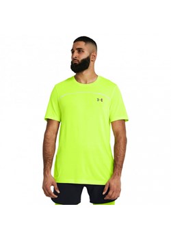 Męska koszulka treningowa Under Armour UA Rush Seamless Wordmark SS - zielona ze sklepu Sportstylestory.com w kategorii T-shirty męskie - zdjęcie 173446009