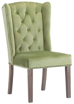 Jasnozielone krzesło kuchenne z kołatką - Oksana ze sklepu Edinos.pl w kategorii Krzesła - zdjęcie 173446615