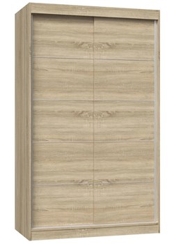 Garderoba z drzwiami przesuwnymi 120 cm dąb sonoma - Cetris 4X ze sklepu Edinos.pl w kategorii Szafy - zdjęcie 173446658