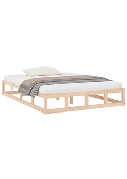 Dwuosobowe łóżko z naturalnej sosny 160x200 - Kaori 6X ze sklepu Edinos.pl w kategorii Łóżka i materace - zdjęcie 173447157