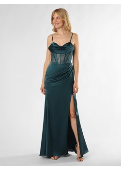 Luxuar Fashion Damska sukienka wieczorowa Kobiety petrol jednolity ze sklepu vangraaf w kategorii Sukienki - zdjęcie 173449315