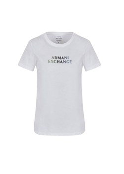 t-shirt damski armani exchange 3dyt14 yjdgz 1000 biały ze sklepu Royal Shop w kategorii Bluzki damskie - zdjęcie 173452245