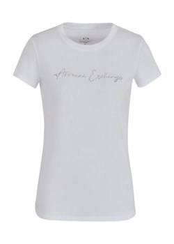 t-shirt damski armani exchange 3dyt27 yjdtz 1000 biały ze sklepu Royal Shop w kategorii Bluzki damskie - zdjęcie 173452256