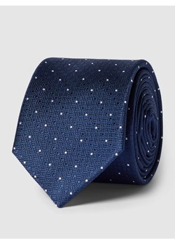 Krawat jedwabny ze wzorem na całej powierzchni ze sklepu Peek&Cloppenburg  w kategorii Krawaty - zdjęcie 173452708