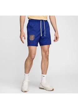 Męskie piłkarskie spodenki z podszewką z tkaniny Nike Anglia Sport Essential Flow - Niebieski ze sklepu Nike poland w kategorii Spodenki męskie - zdjęcie 173452826