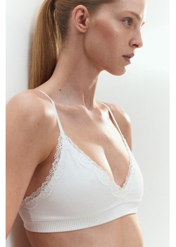 H & M - Miękki biustonosz bezszwowy - Biały ze sklepu H&M w kategorii Biustonosze - zdjęcie 173452995