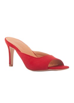 Marco Shoes Klapki Palermo czerwone ze sklepu ButyModne.pl w kategorii Klapki damskie - zdjęcie 173453115