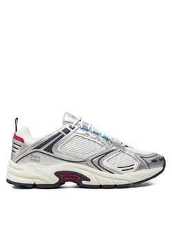 Sneakersy Tommy Jeans Archive Retro Runner EM0EM01486 Srebrny ze sklepu eobuwie.pl w kategorii Buty sportowe męskie - zdjęcie 173456277