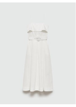Mango Sukienka letnia Nicola2 77050384 Biały Regular Fit ze sklepu MODIVO w kategorii Sukienki - zdjęcie 173456599